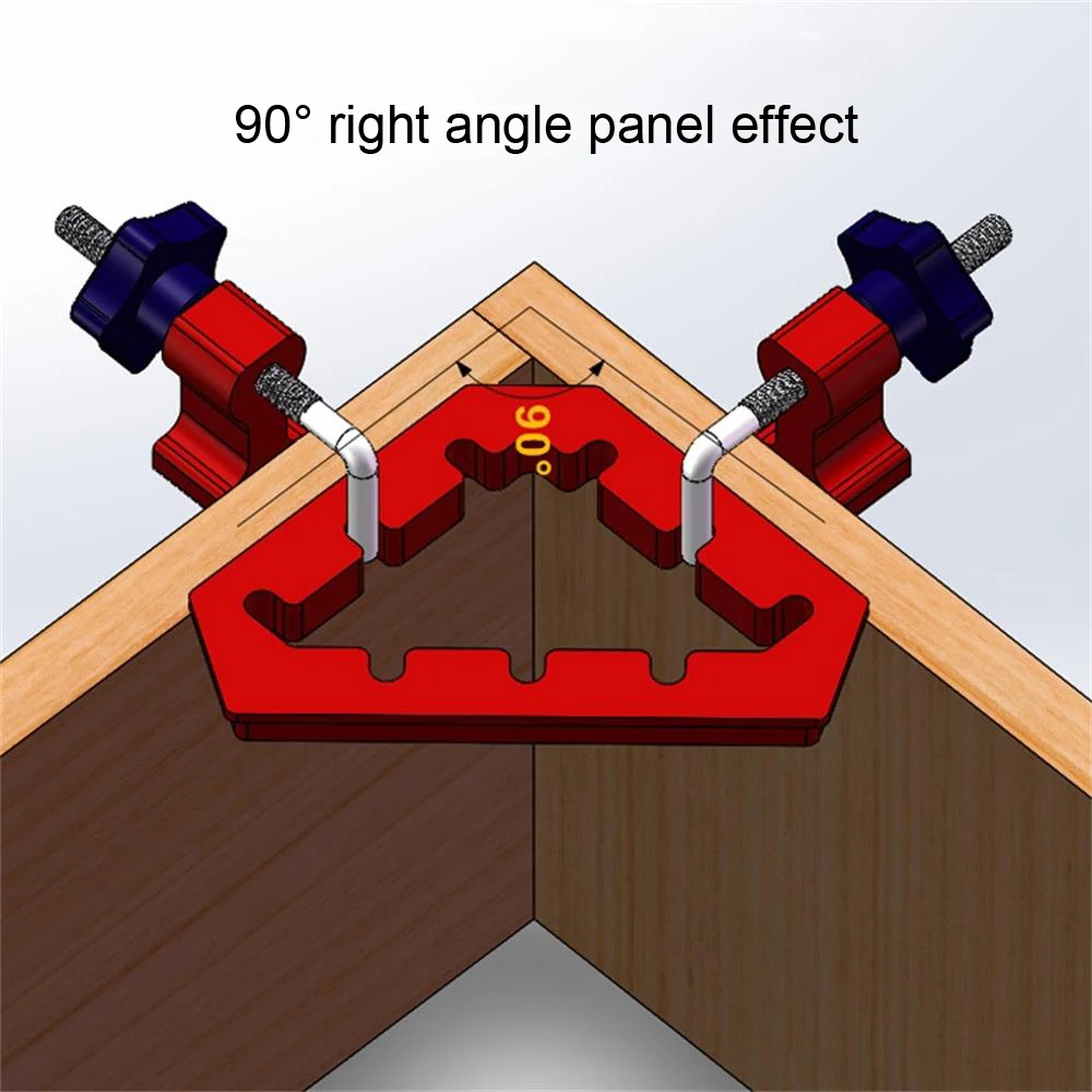 45/90 Degree Positioning Squares Right Angle Clamps for Picture Frame Box Cabinets Drawers Al Alloy Corner ClampWoodworking tool