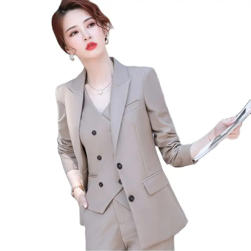 New Women Coat Fashion Single Breasted Jacket OL Styles Autumn Blazers for Women Business Work Blaser Outwear Tops S-4XL