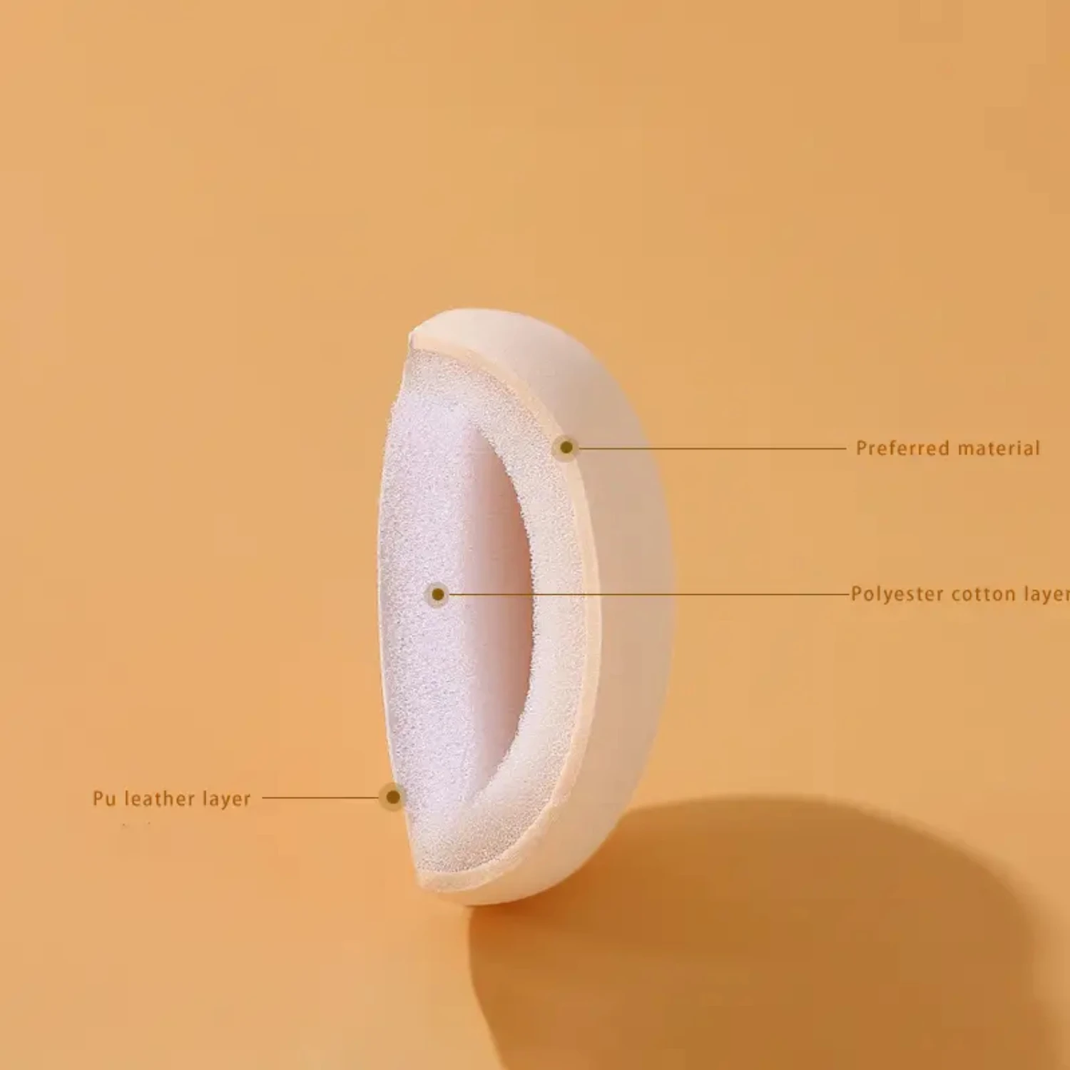Air Cushion Puff for Flawless Makeup Application with Liquid Foundations, Primers, Powders & Creams - 1PC