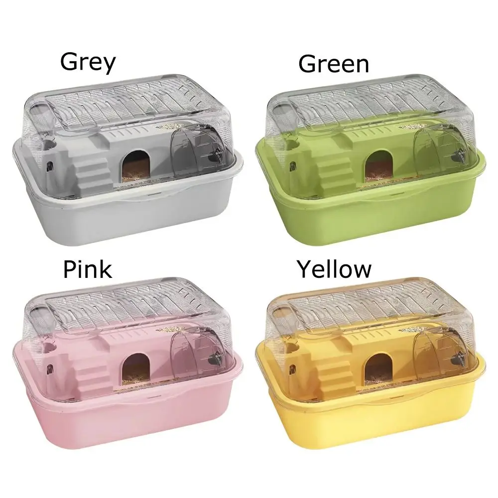 Fashion Double Layer Hamster Cage Large Space Sturdy Small Animal Carrying Cage Breathable Pet House