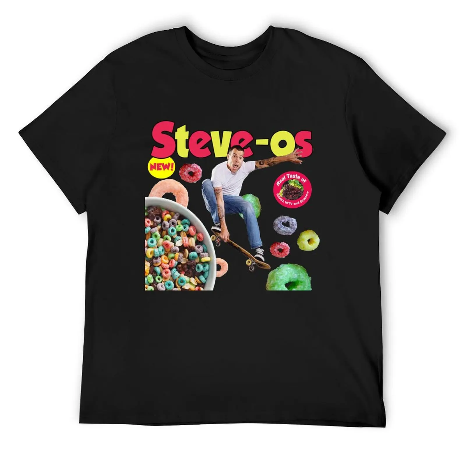 Steve-os! Cereal by Steveo! T-Shirt animal prinfor boys blanks shirts graphic tee Short sleeve tee men graphic t shirts