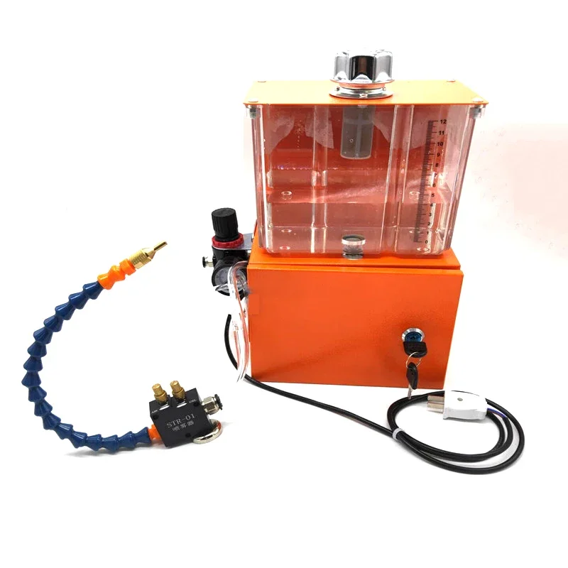 CNC Machine Tool Pneumatic Sprayer Water Pipe Oil Pump Lubrication System Low Pressure Water Spray Transparent 3L Oil Tank