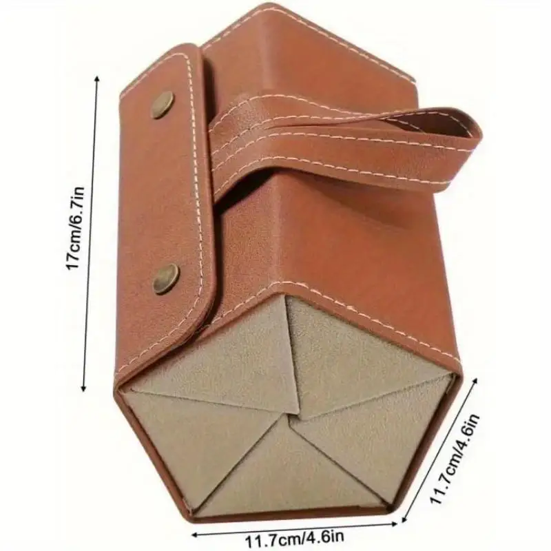 Foldable Organizer Case with 3/5 Slots PU Leather Eyeglass Storage for Multiple Glasses and Accessories