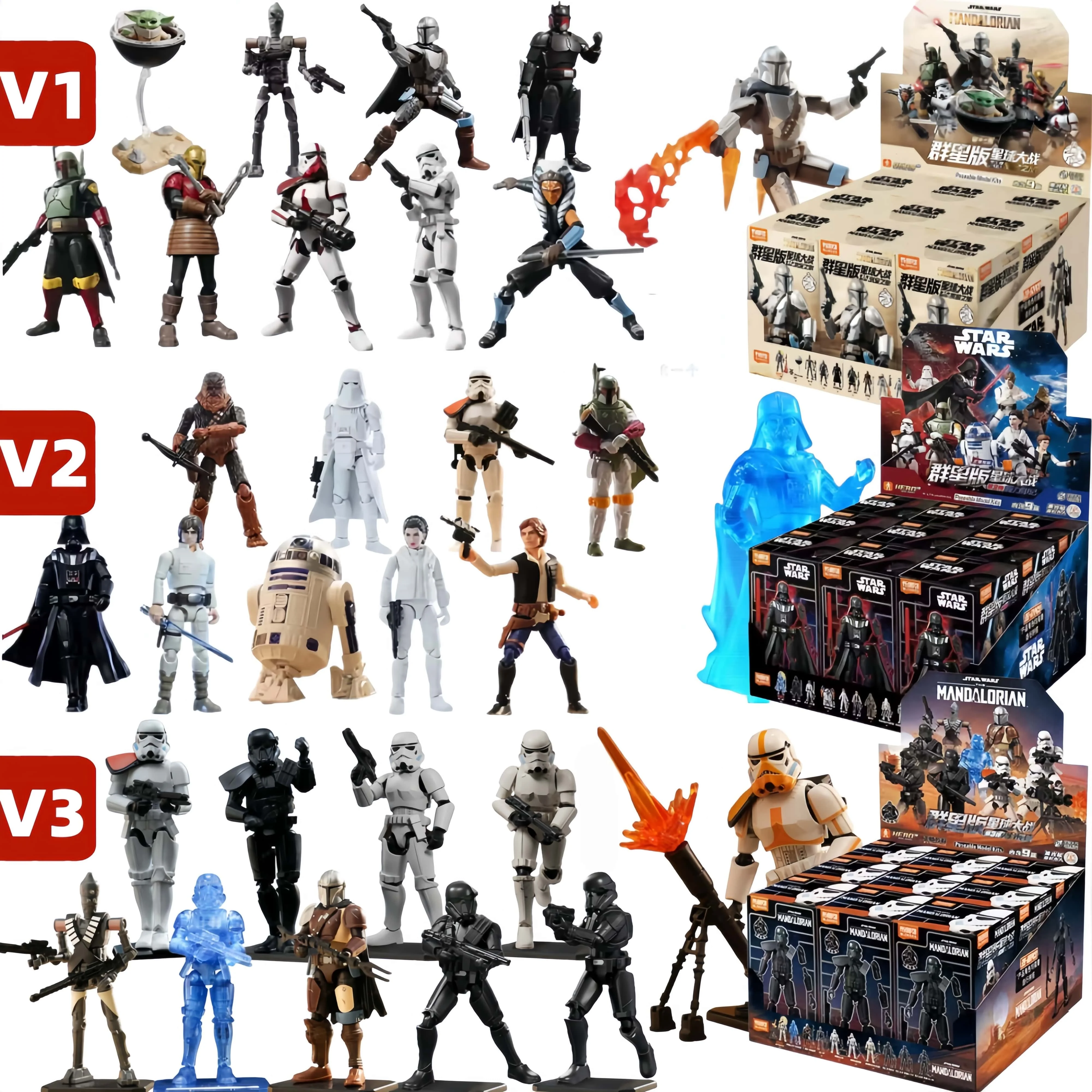 Original Blokees Star Wars Galaxy Edition Vol.3 Force Markings Blind Box Hero Toy Collection Boy Action Figure Model Gift
