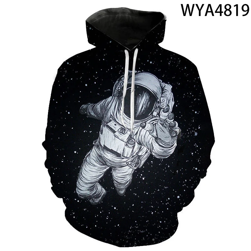 

Astronaut Nasa Starry Sky Hoodie Super Cool Men's Adult And Children's 3d Printed Street Wear Hoodie Long Sleeve Couple Sports J