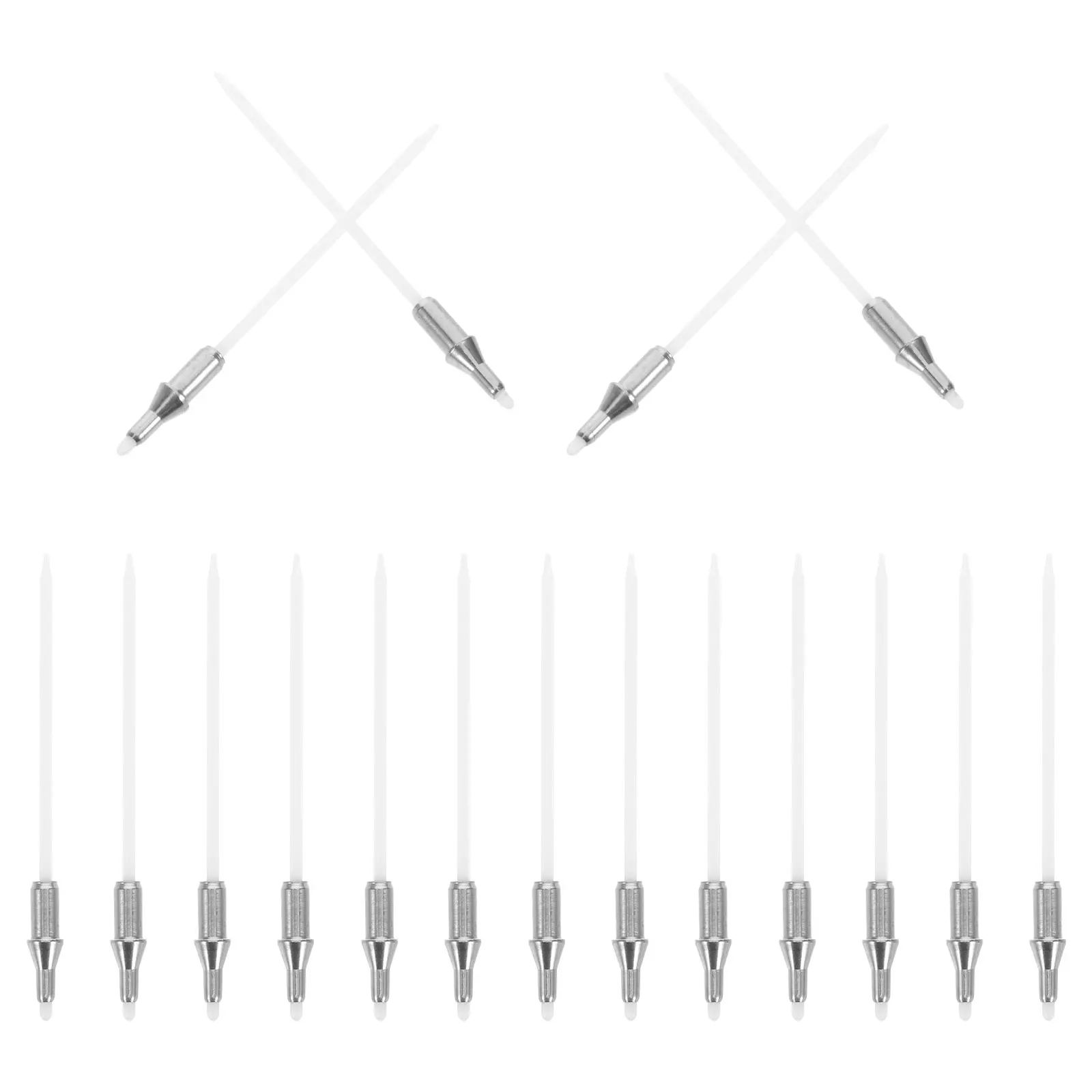 

100pcs Metal Nibs Dual-Tip Oil-Based Pen Smooth Writing Fine Detail Creative Art Projects Refillable Paint Tips Easy