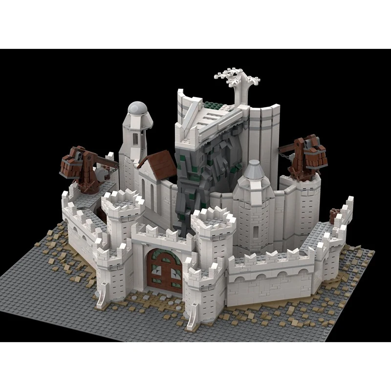 خواتم سحرية نموذج Moc اللبنات قلعة المدينة البيضاء نموذج التكنولوجيا الطوب لتقوم بها بنفسك تجميع ألعاب قلعة العطلة الشهيرة هدية #2