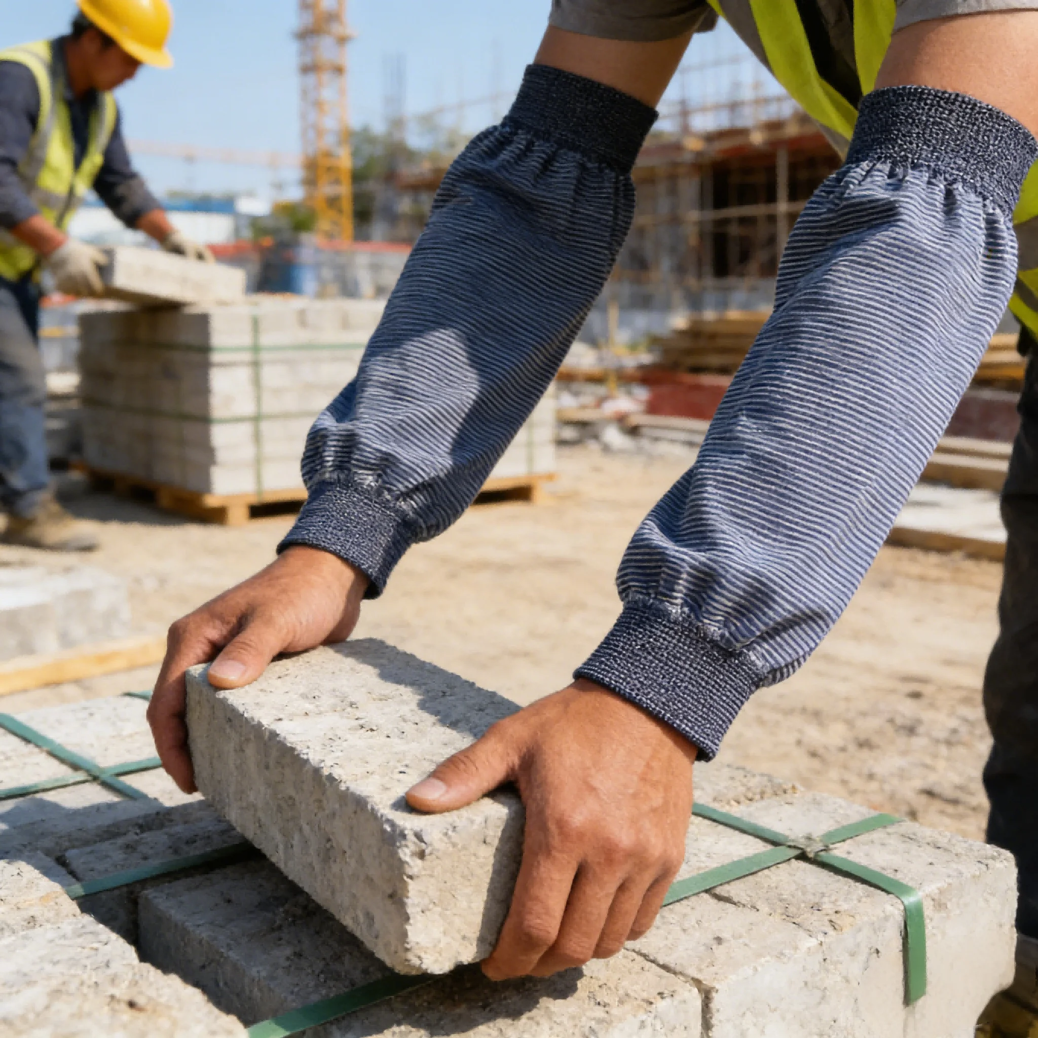 1pair Sleeve Cover All Season Extended Sun Protection Sleeves High Elasticity Outdoor Work Labor Preventing Dirt Sleeve