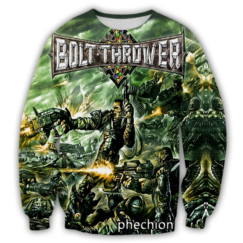 phechion Men/Women 3D Printed Bolt Thrower Band Casual Sweatshirt Fashion Streetwear Men Loose Sporting Sweatshirt D24