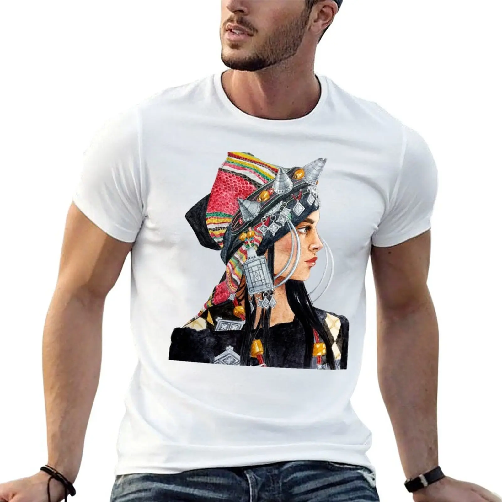 

Moroccan Amazigh Girl T-Shirt t shirts for man cotton funny t shirt man cotton T-Shirt
