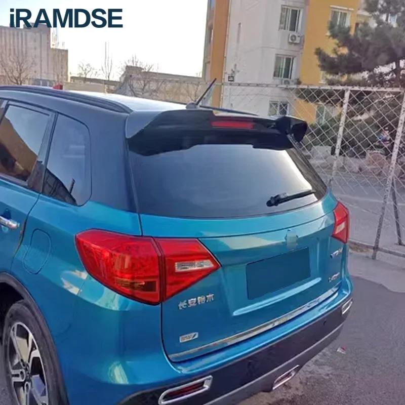 Roof Wing for Suzuki Vitara Spoiler Gloss Black 2015 To 2022 Car Tail Fin Accessories
