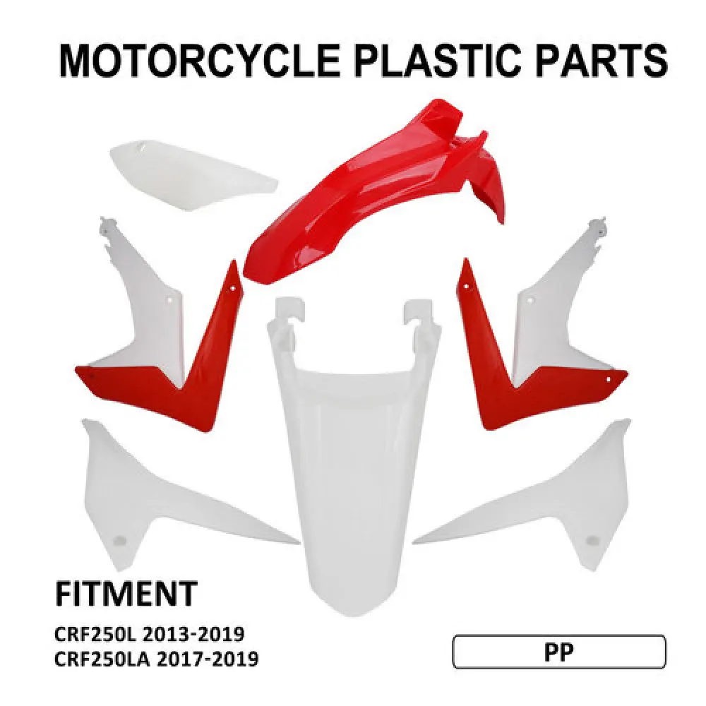 Motorcycle Accessories Plastic Cover Mudguard Plastic Body Set Durable For HONDA CRF250L 13 14 15 16 17 18 19 CRF250LA 2017-2019