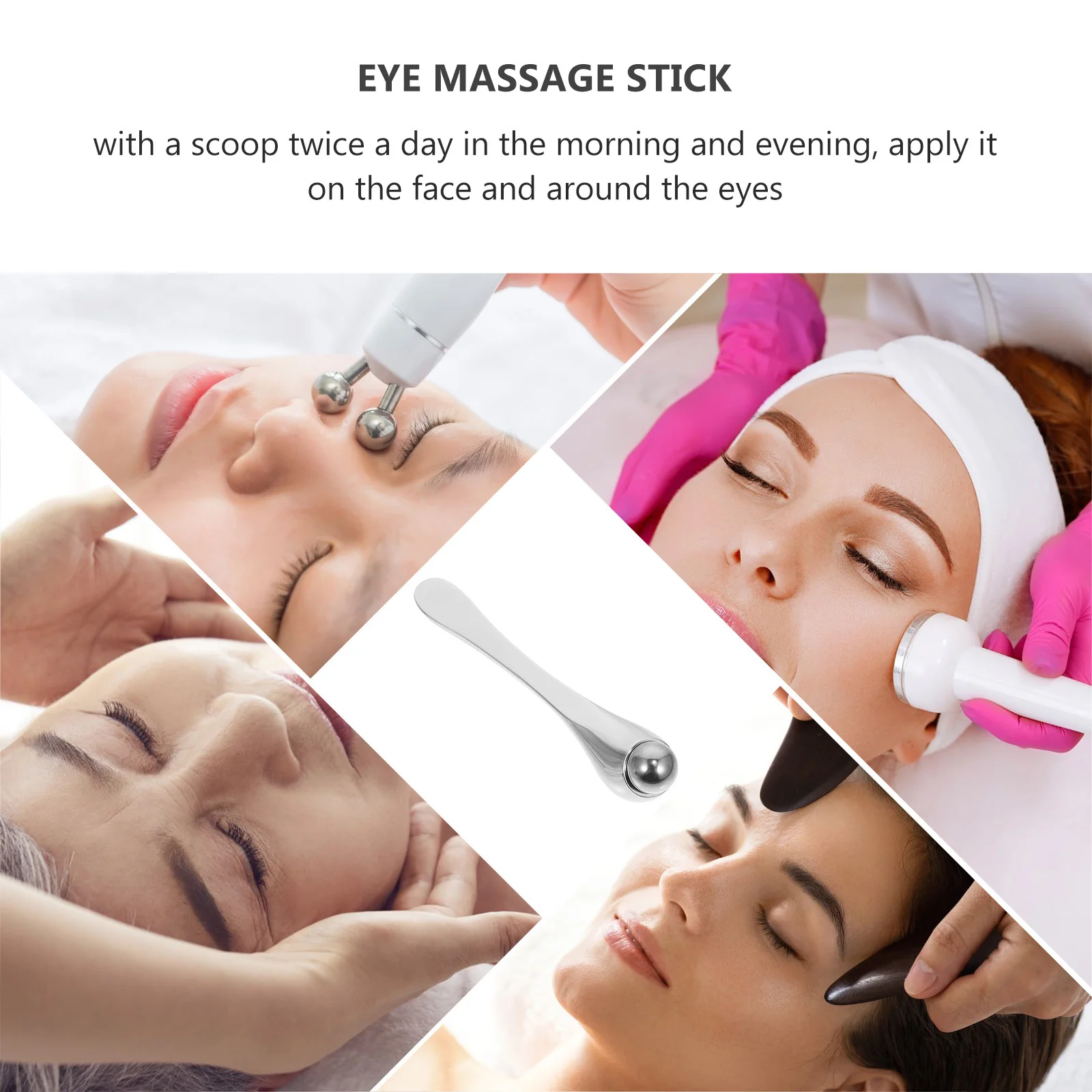 1 pz massaggiatore per occhi curva delicata rimozione del cerchio scuro riduzione del gonfiore trattamento delle linee sottili applicatore di crema per gli occhi dispositivo di bellezza
