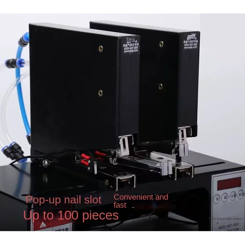 آلة تجليد دباسة كهربائية أوتوماتيكية برأس مزدوج آلة تجليد دباسة كهربائية 180 مرة / دقيقة آلة تجليد