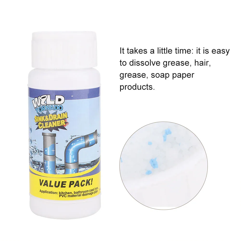 Powerful Sink Drain Cleaner High Efficiency Clog Remover Kitchen Sewer Power Pipe Channel Powder Cleaning Tools