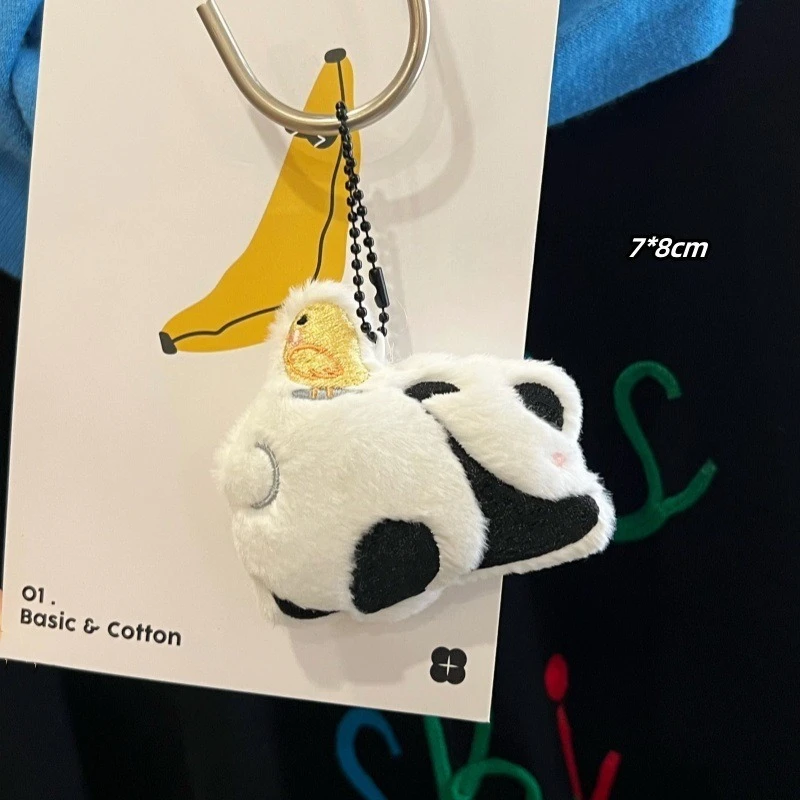 

Мультяшная плюшевая милая панда, кулон-цепочка, брелок для лучшего друга, новогодний подарок, панда, жемчужная цепочка, брелок, украшение для рюкзака