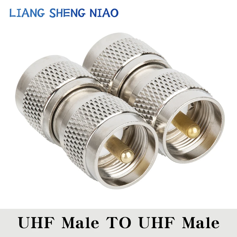 

1pcs UHF pass-through Connector two-way UHF SO239 PL259 Male Jack To UHF bending Female Plug RF Coax Connector Straight Adapter