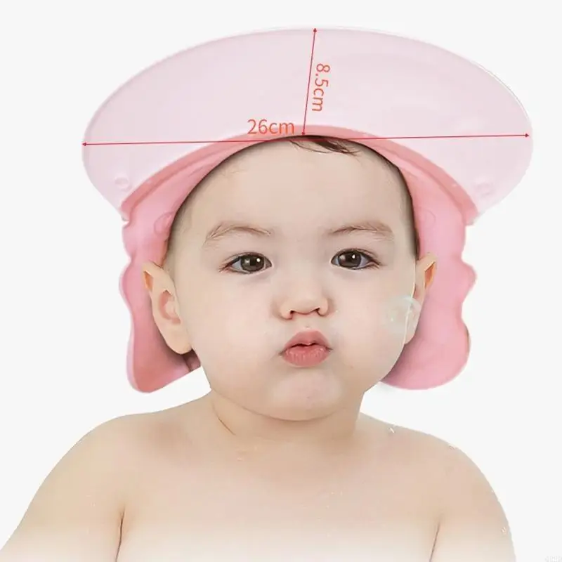 

Q22D Kids Toddler Infant Shower Cap for Hair Washing Shampoo Shield for Eyes Ears Face Adjustable Baby Bath Visor Water Guard