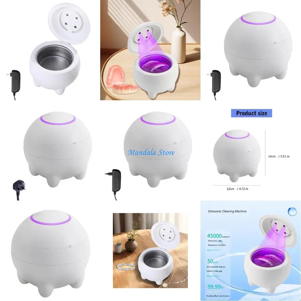 

U2JC Ultrasonic Cleaning 45KHz Advanced Cleaning for Jewelry Glasses Dentures Watches