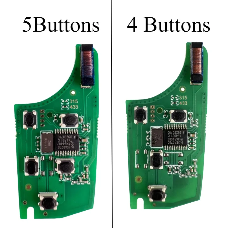 Clé de voiture à distance pour Chevrolet Cruze, Spark Malibu, Aveo, Sail Trax, Buick Encore, 315 MHz, 433MHz, puce 46, autocollant, 2 boutons, 3