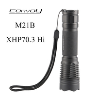 Convoy M21B with XHP70.3 Hi 12 groups 21700 flashlight Torch Lantern Tactical Camping Fishing Work Latarka Potable Lamp