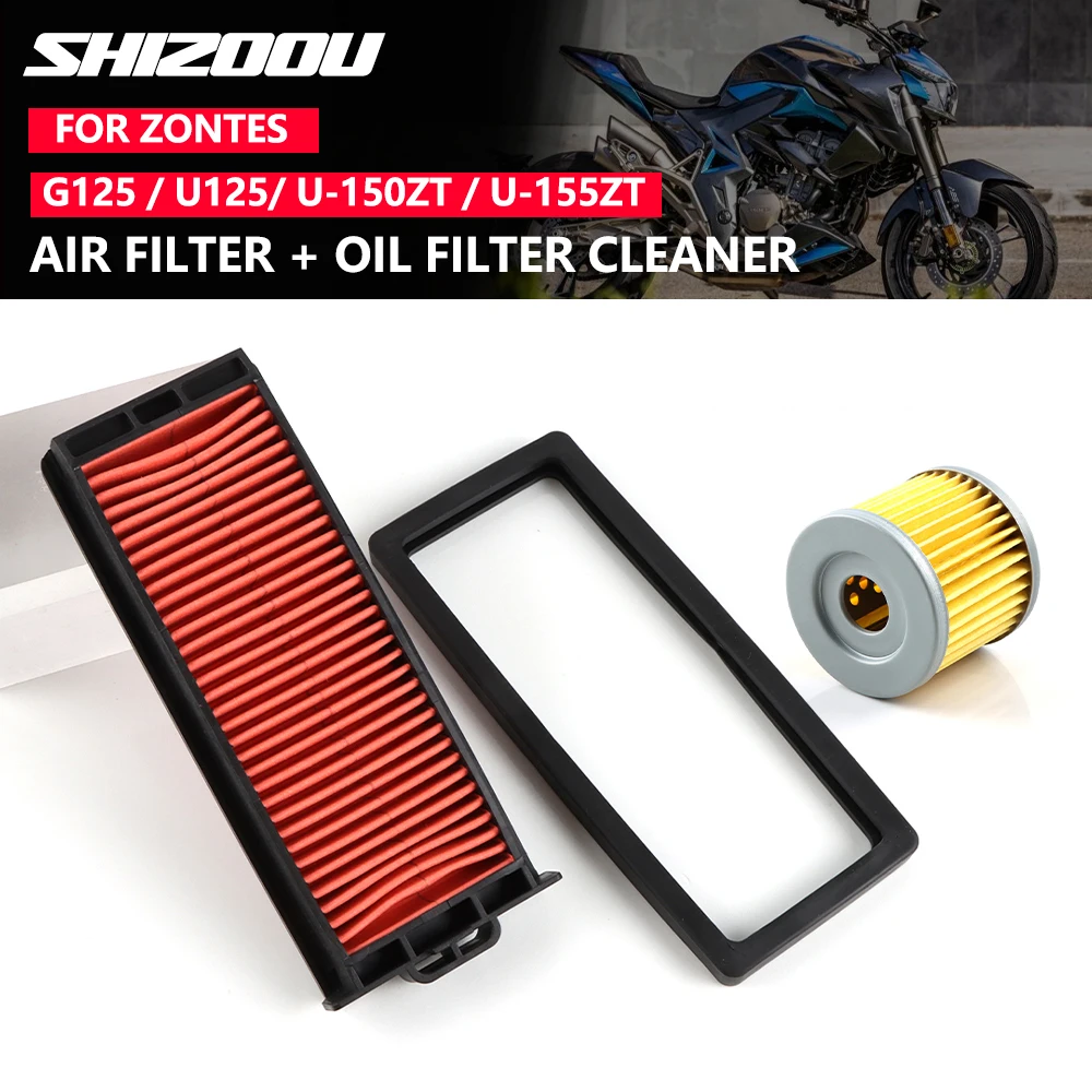 For ZONTES G1-125 G2-125 U-125 U1-125 U-150 U1-150 U-155 U1-155 125-Z2 Oil Filters Filtration Motorcycle Air Filter Element