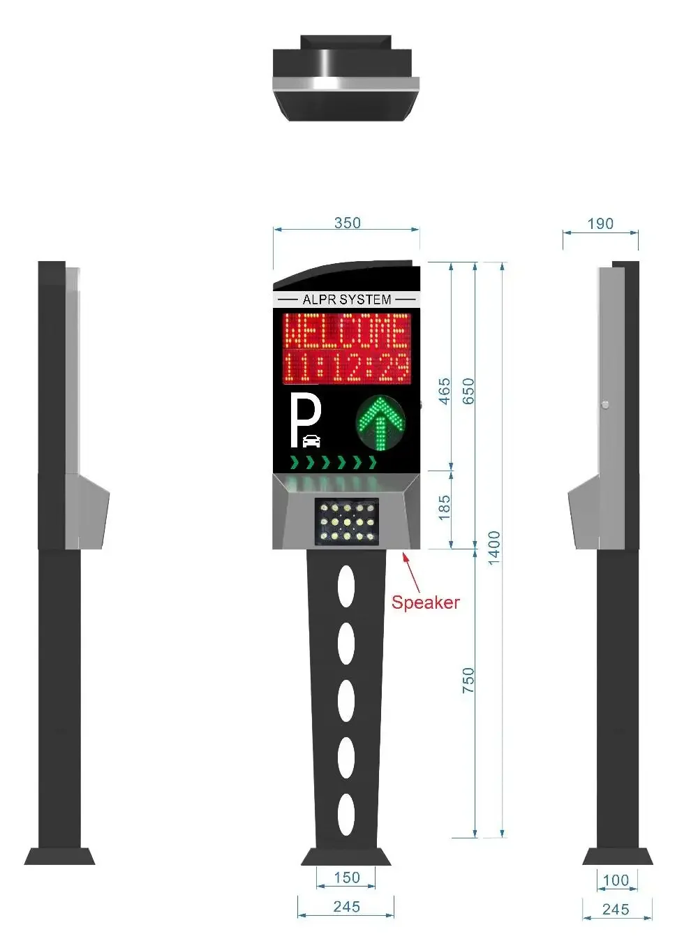 Autowaschanlage Auto Machine Nummernschildleser Kamera mit Software Parkausrüstung integriert mit Zugangskontrollsystem
