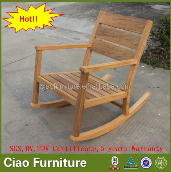 Garden Teak Furniture Wooden Rocking Chair for Sale
