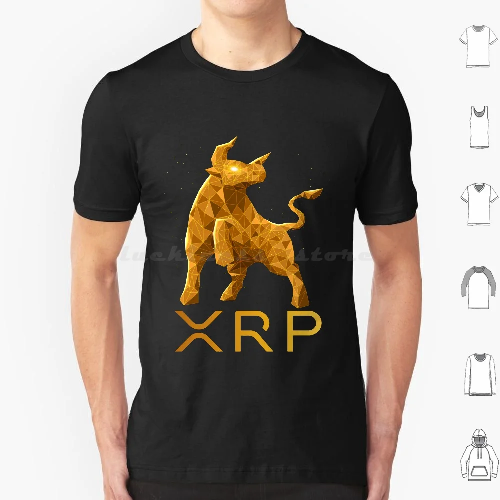 Bull Market Ripple Xrp Coin To The Moon Crypto Token Cryptocurrency Blockchain Wallet T Shirt Cotton Men Women Diy Print Xrp