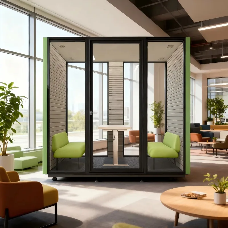 Portable Modern Modular Isolation Soundproof Office Pod With Customized Size For Office Building & Hotel Use Cheap