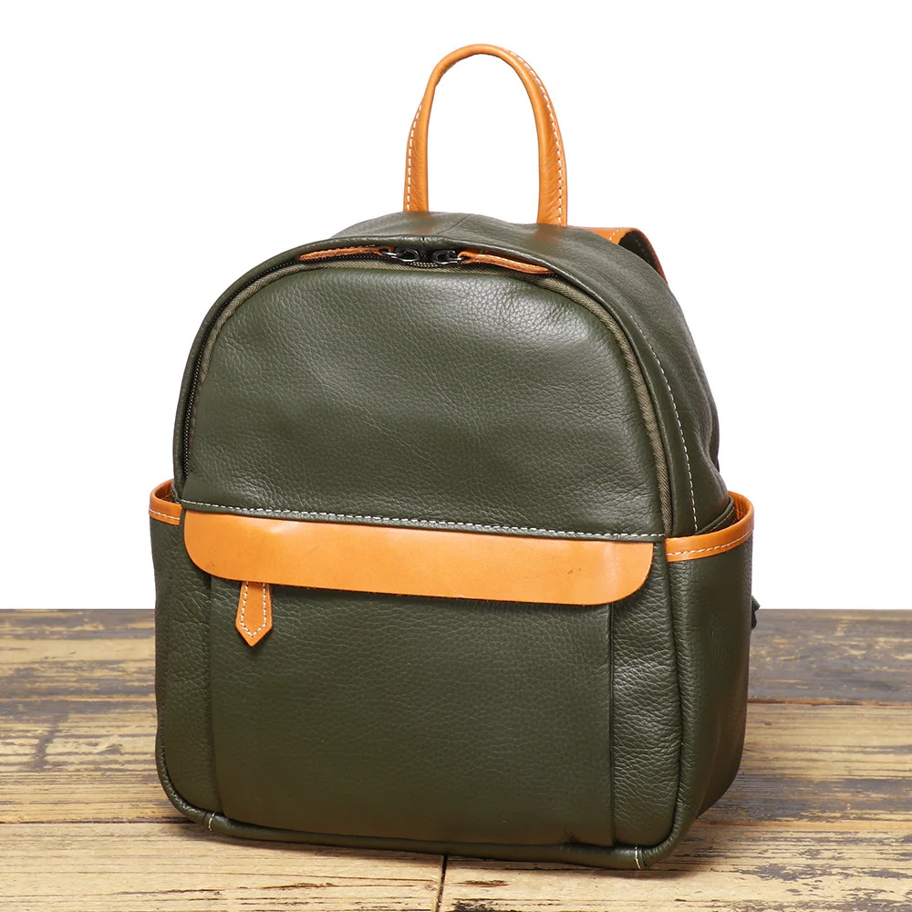 2025 New Women Leather Mini Backpack