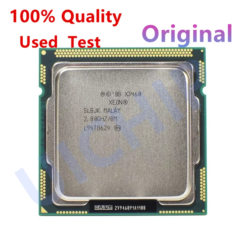 100% Original Xeon X3460 2.8GHz Quad Core LGA 1156 processor