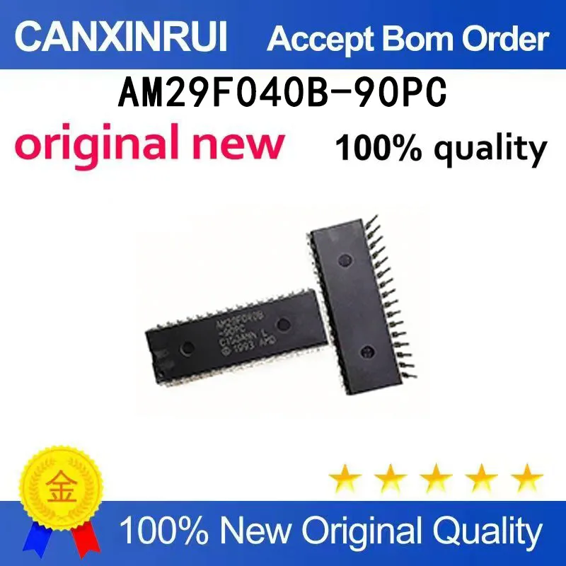 (5-100 PCS) New AM29F040B-90PC AM29F040B DIP32 Storage Chip IC