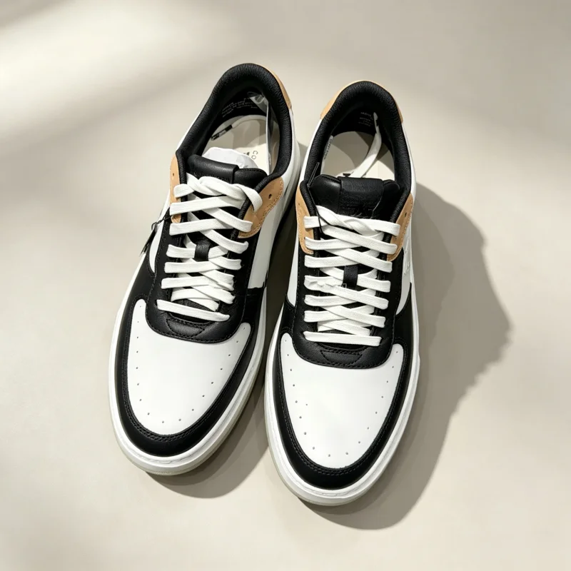 Mens Golf Sneakers Leather Fashion‑Versatile Non‑Slip Sole Breathable Comfortable Outdoor Golf Walking Sports Shoes