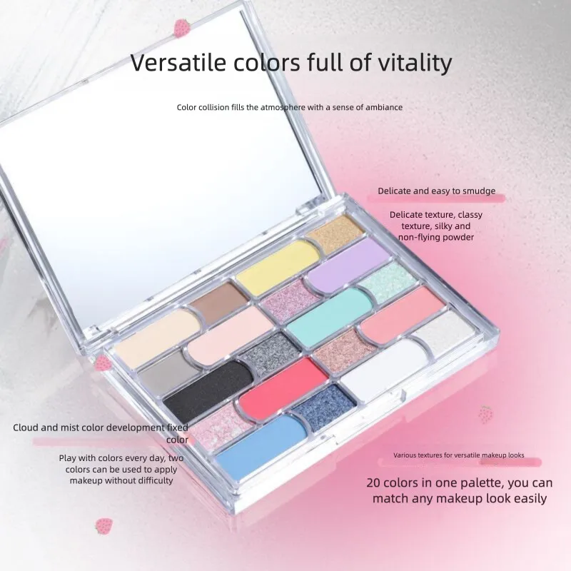 Palette di ombretti Cahill Party Ombretto della dea del colore opaco perlescente fine scintillante a lunga durata