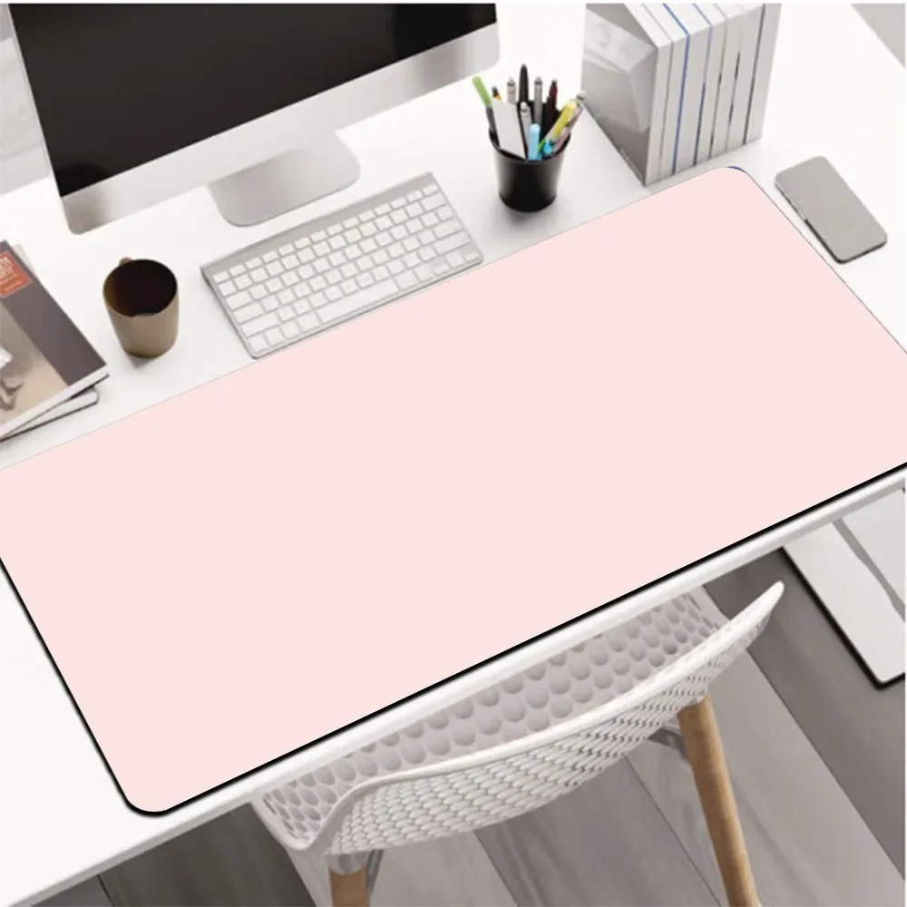 Pink Mouse Pad Macaron Colors Desk Mad Table Mat Cute Large Keyboard Mouse Pads Easy Clean