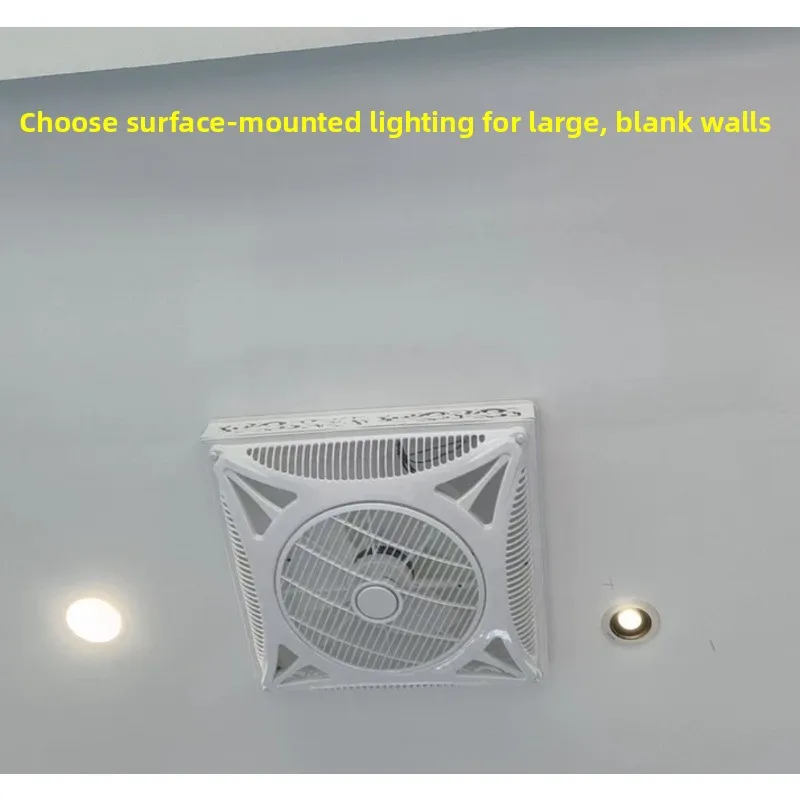 600*600mm Embedded Gypsum Board Ceiling Circulation Fan Built-in Remote Control Commercial Silent Electric Air Circulator