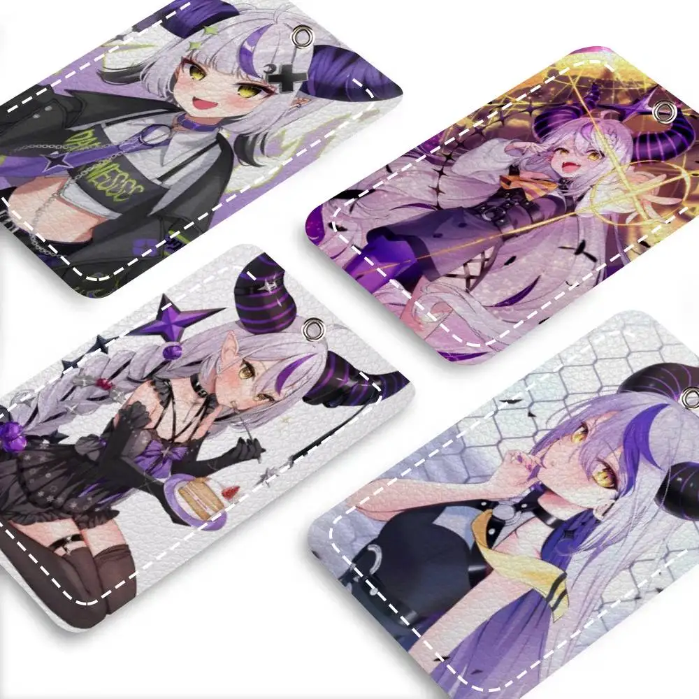 

Картхолдер Game Anime Hololive La Darknesss, подходит для кредитных карт, проездных билетов, прямоугольный брелок из мягкой кожи