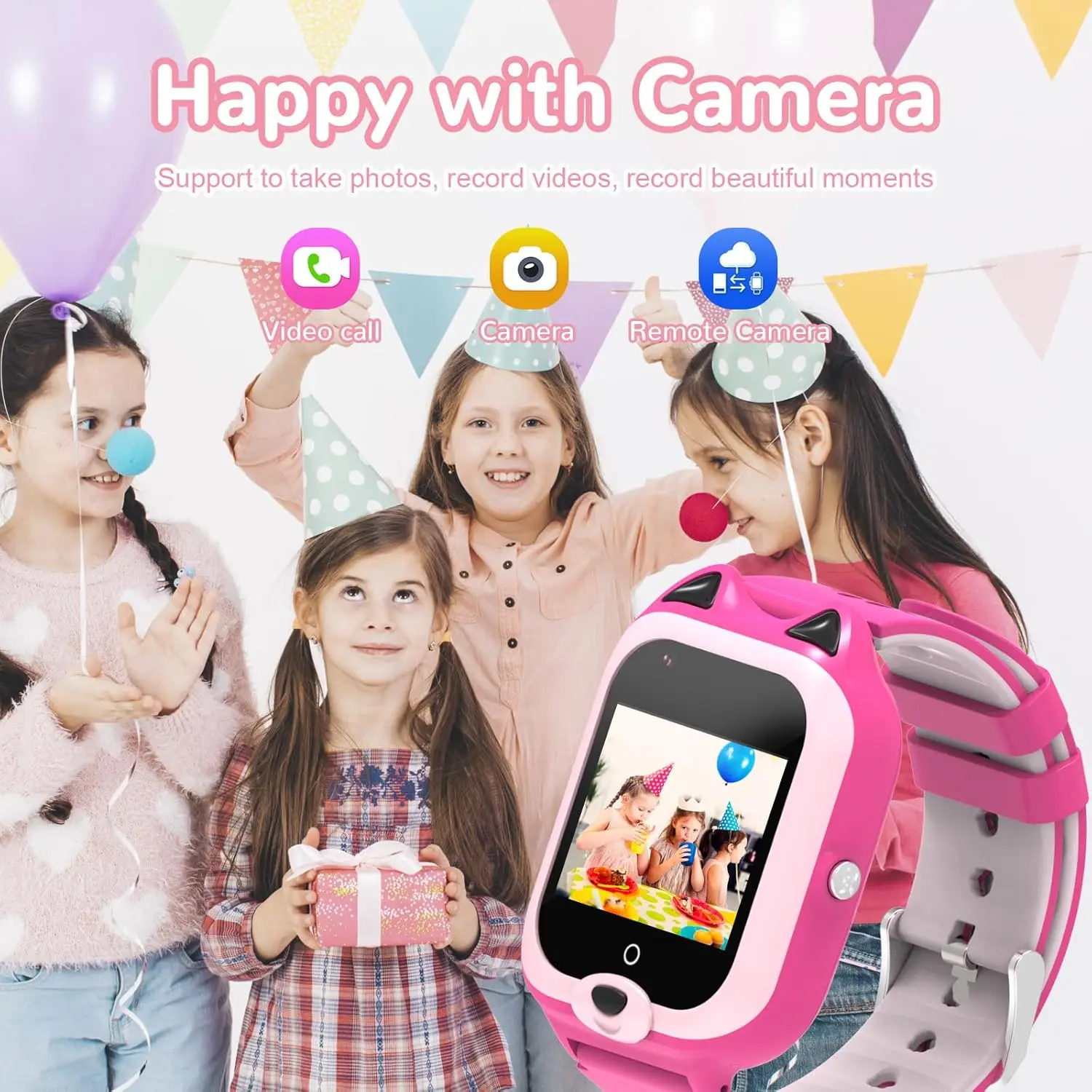 Wonlex KT22 Smart Watch per bambini 4G SIM Card Telefono GPS WiFi Tracker Posizione Chiamata video SOS Orologio intelligente per bambini con WhatsAPP