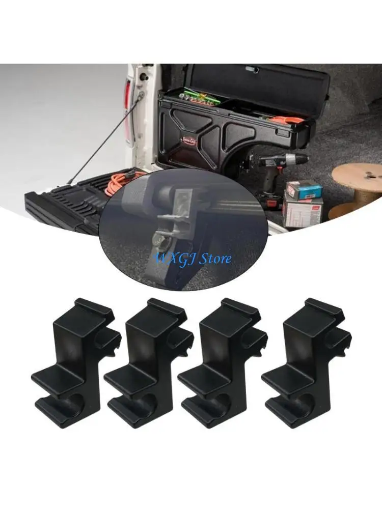 

37JE 4Pcs High Strength Truck Bed Cover Clips For Tonneau Prop Rod Securely Supports Undercover Flexible Hard Folding Covers