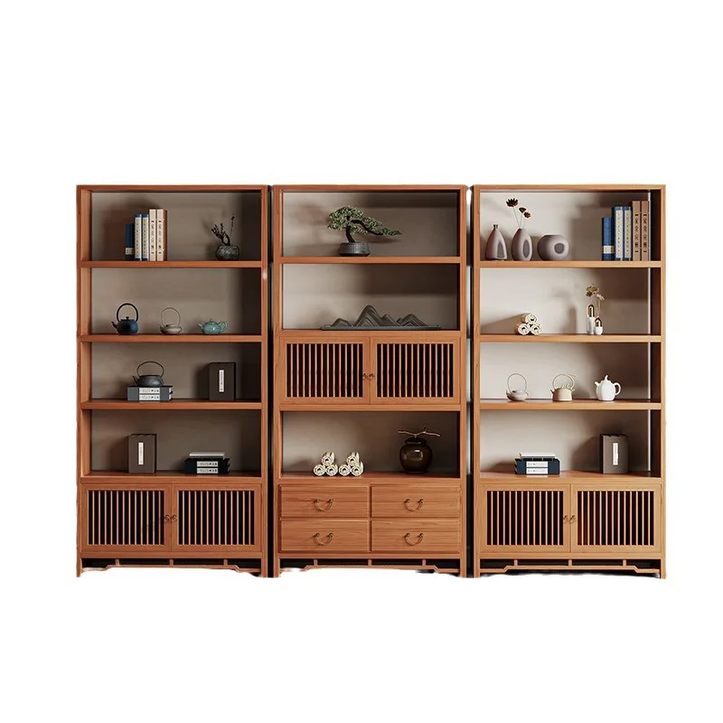 

New Chinese-style Bogu rack, solid wood Zen partition screen, display rack, office tea cabinet, Duobao Pavilion wall