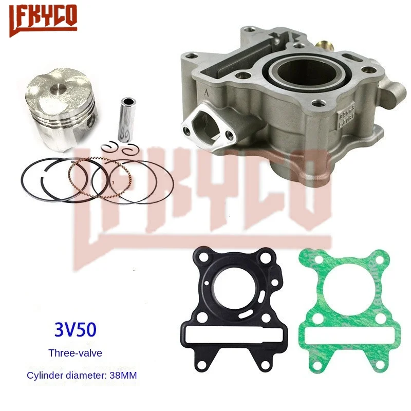 Motorcycle Accessories 38mm Engine Parts Cylinder Piston Kit 49CC Motor for Yamaha CE50 Jog XC50 Vino XF50 YN50F BX50S Motoblock