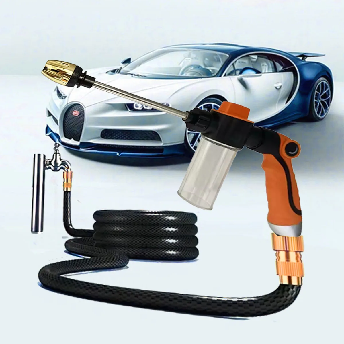 

Новый портативный инструмент для чистки автомобилей, спринклер высокого давления, водяной пистолет, автомойки, садовый поливочный шланг, насадка для пенопласта