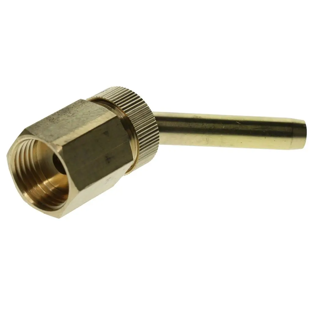Brass Fountain Nozzle Adjustable Jet Single Valve Straight Stream Head for Pond Fountain Decoration Setup