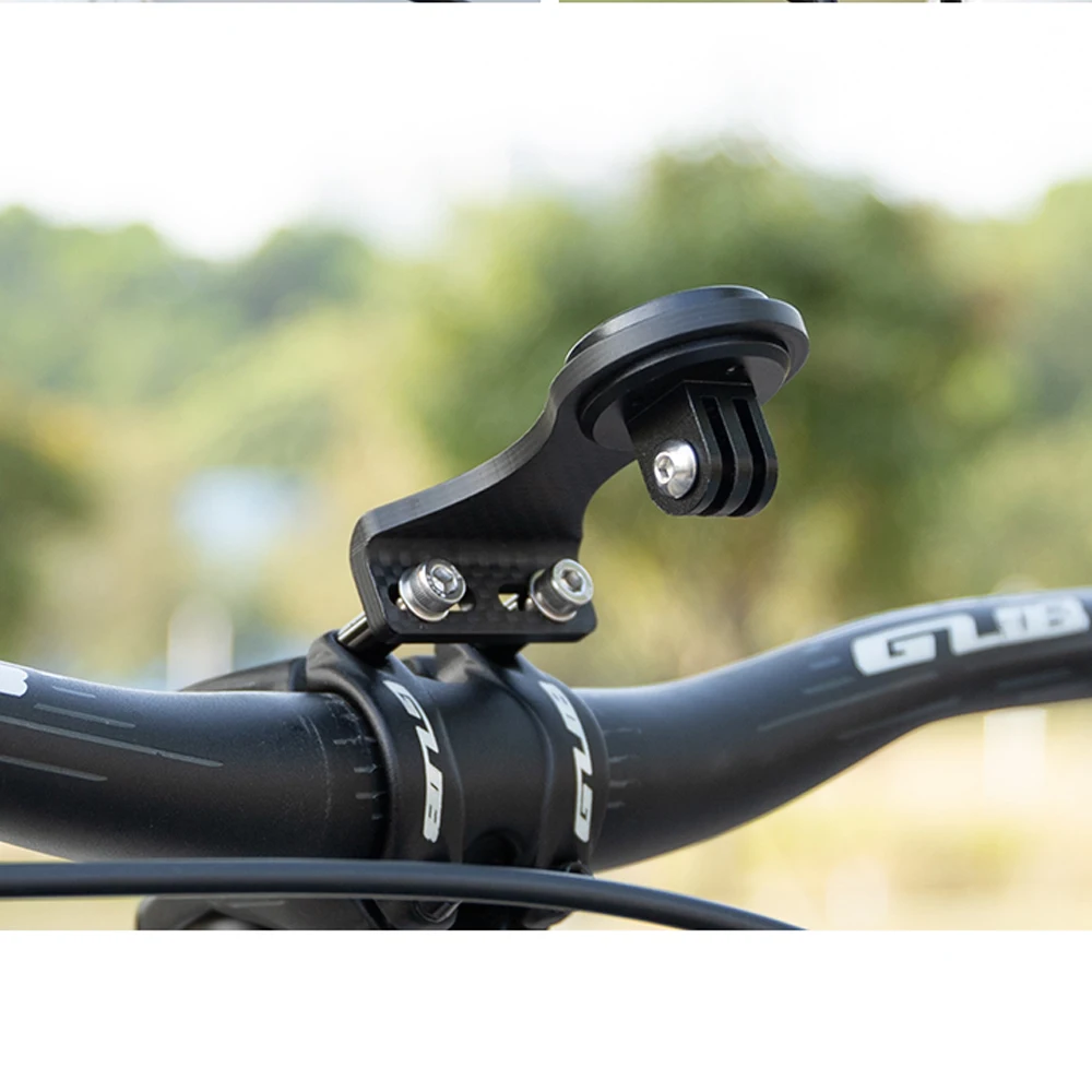 Carbon Fiber Bicycle Computer Support Stem Mount Cycling Bracket Sports Camera Holder Flashlight  For Garmin Bryton Wahoo Cateye