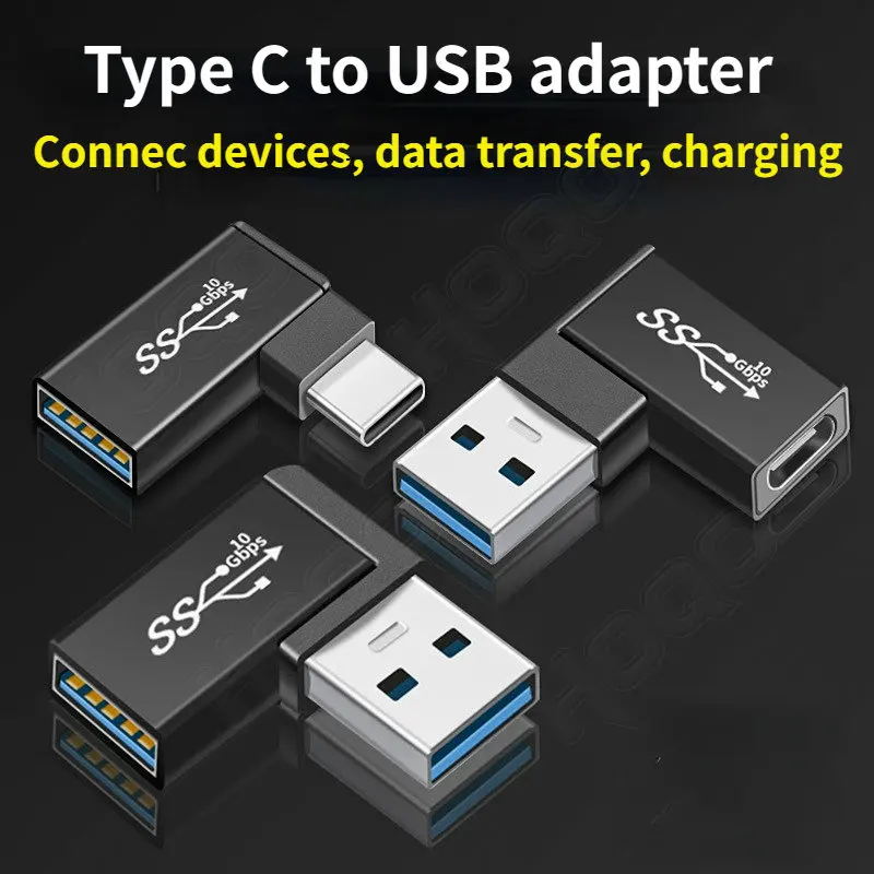 Metal shell USB C  OTG Adapter 10Gbps Data Transfer USB to Type-C Charging Converter For Smartphone Macbook Air Pro Laptop