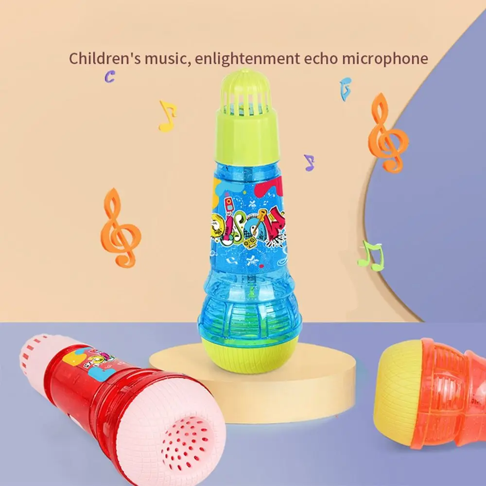 Kunststoff Kinder Echo Mikrofon Mehrfarbig Große Größe Musik Instrument Spielzeug Physikalische Echo Drahtlose Singen Song Spielzeug Kinder