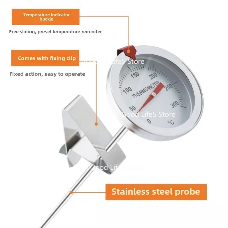

Apply To Oil Thermometer Kitchen Oil Food Fryer Meter