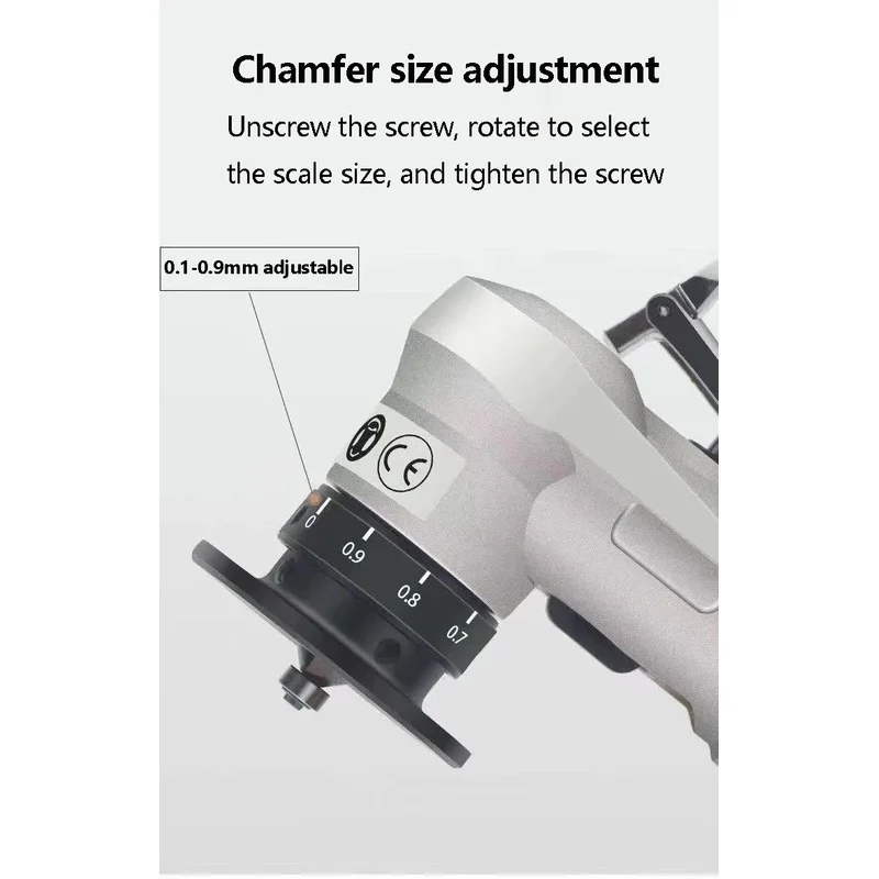 Pneumatic Chamfering Machine 45 Degree Handheld Metal Aluminum Edge Trimming And Polishing Machine