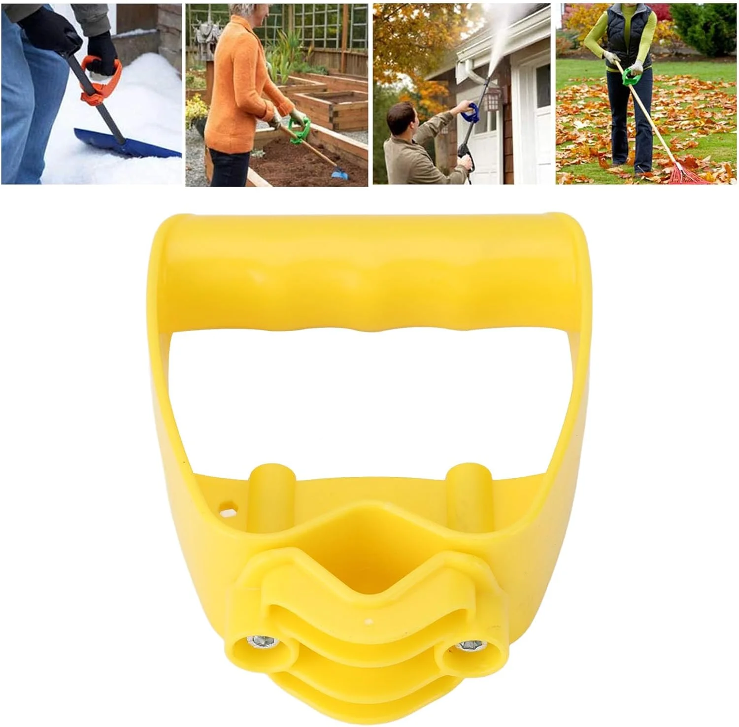 Ergonomic Garden Tool Handle Attachment Universal Comfort Grip for Shovels Rakes Back Saving Extended Handle to Reduce Strain